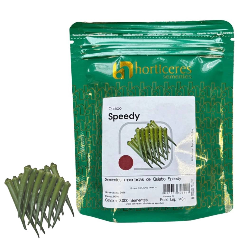 SEMENTE QUIABO SPEEDY 3000 SEMENTES - HORTICERES