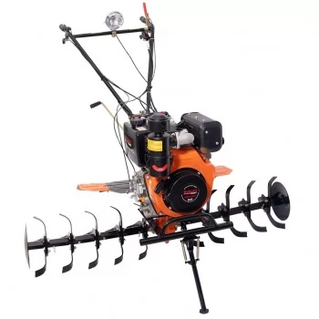 MOTOCULTIVADOR A DIESEL 9,0HP 418CC COM FAROL COM PNEUS E FACAS CULTIVADORA - VM