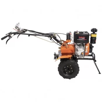 MOTOCULTIVADOR A DIESEL 9,0HP 418CC COM FAROL COM PNEUS E FACAS CULTIVADORA - VM