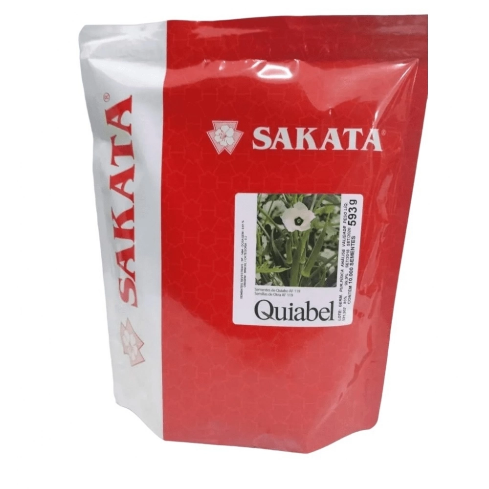 SEMENTE QUIABO QUIABEL SAKATA - 10.000 SEMENTES