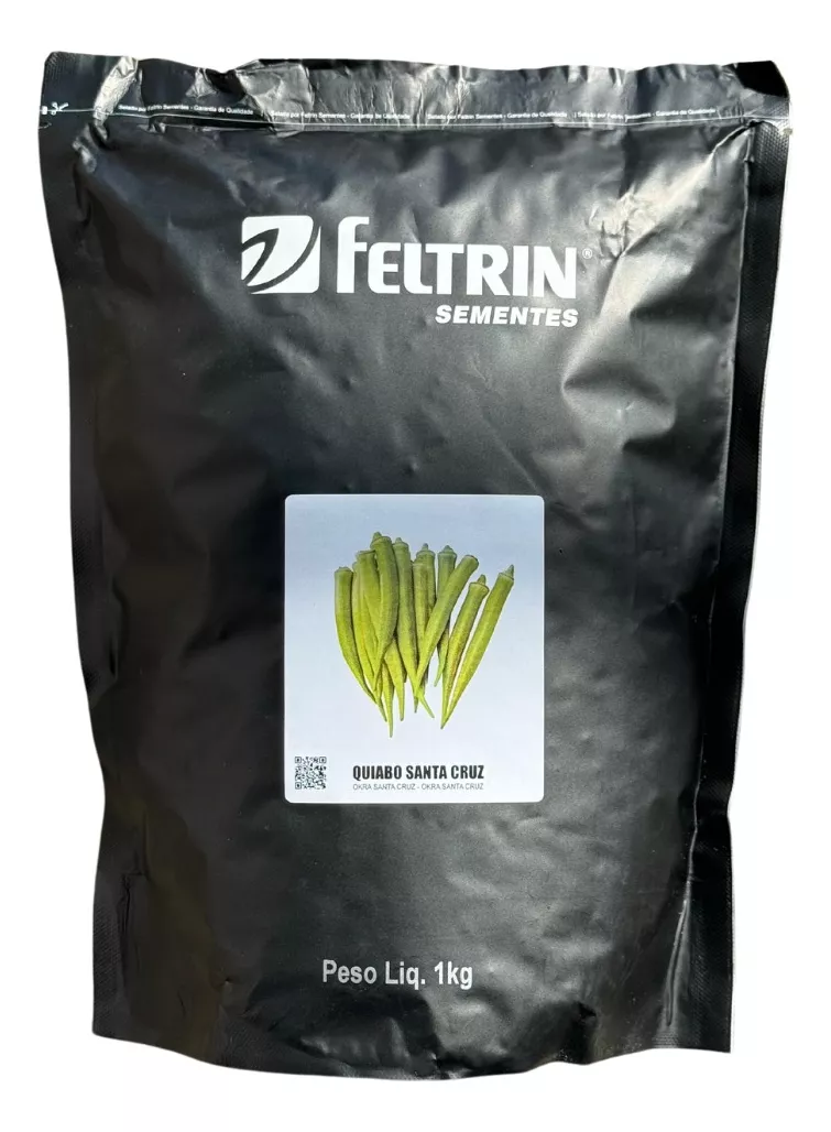 SEMENTE QUIABO SANTA CRUZ 1KG FELTRIN