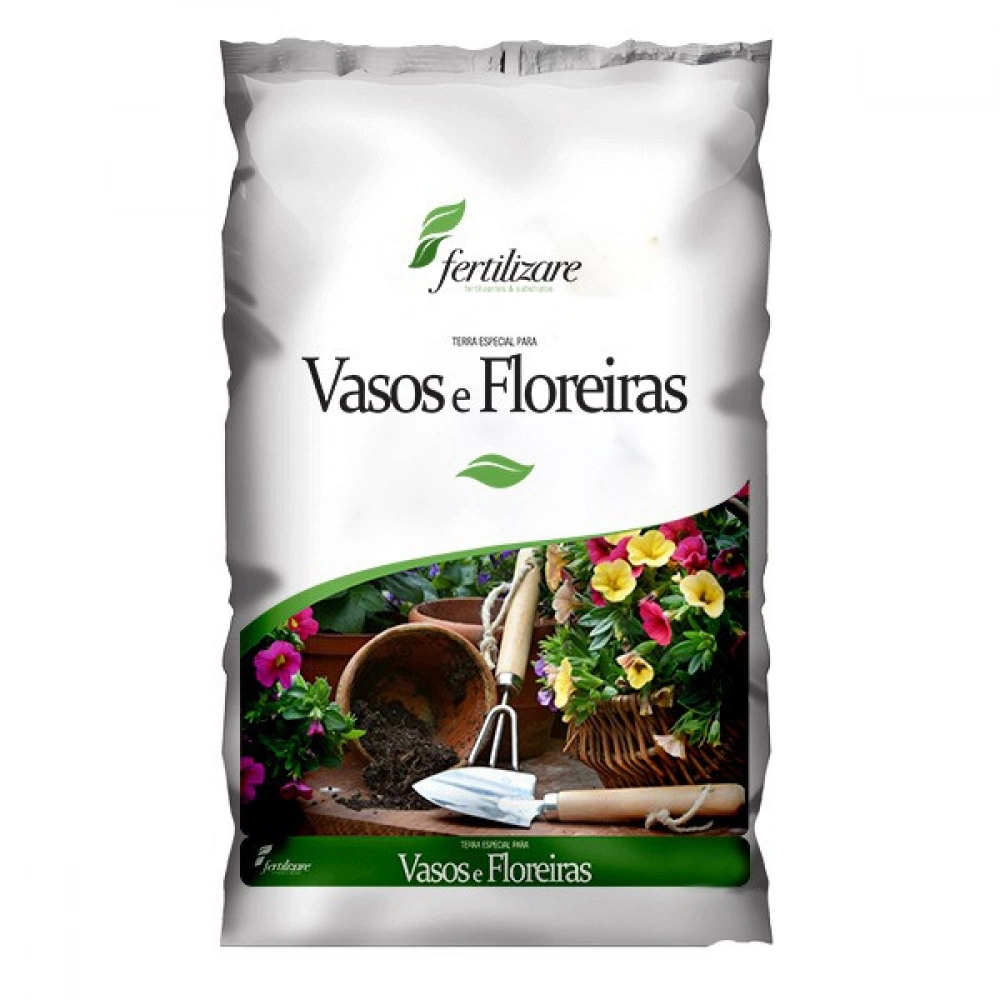 TERRA P/ VASOS E FLOREIRAS 5KG FERTILIZARE