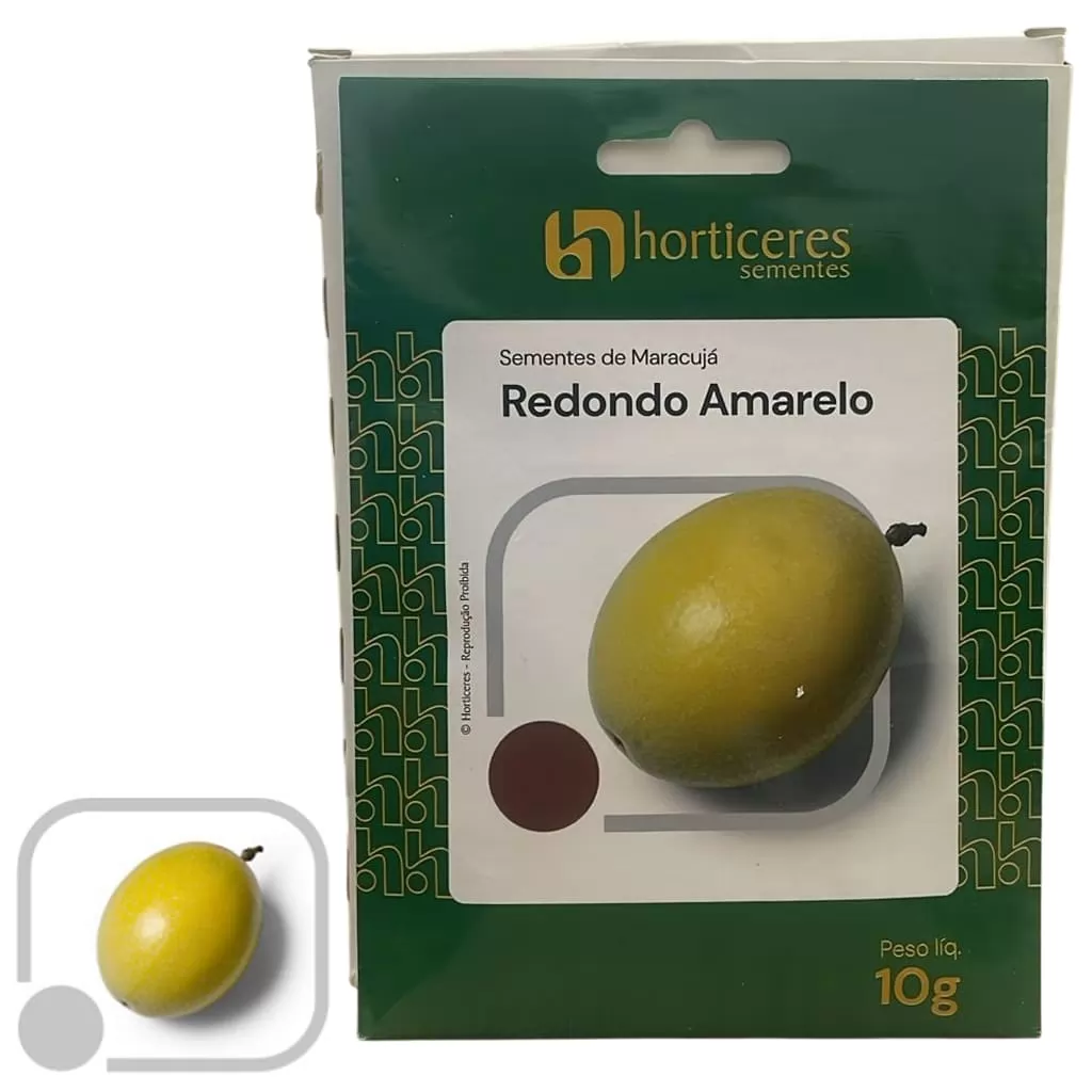 SEMENTE MARACUJA REDONDO AMARELO 10GR - HORTICERES