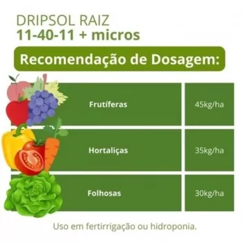 DRIPSOL RAIZ 11-40-11 SC 25KG - SQM