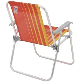 CADEIRA PRAIA [ALUMINIO] TRAMONTINA SAMOA LARANJA/AMARELO