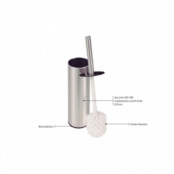 ESCOVA PARA BANHEIRO ACO INOX TRAMONTINA