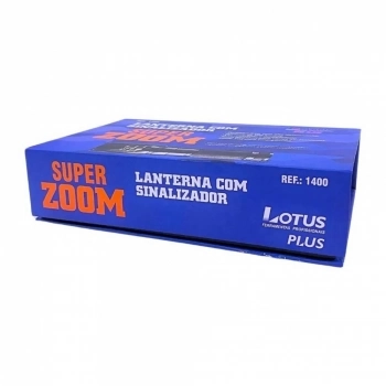 LANTERNA SUPER ZOOM COM SINALIZADOR - LOTUS