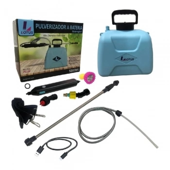 PULVERIZADOR A BATERIA RECARREGAVEL 5L PLUS - LOTUS