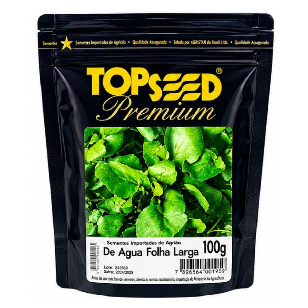 SEMENTE AGRIAO DA AGUA FOLHA LARGA 100GR - TOPSEDD