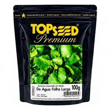 SEMENTE AGRIAO DA AGUA FOLHA LARGA 100GR - TOPSEDD